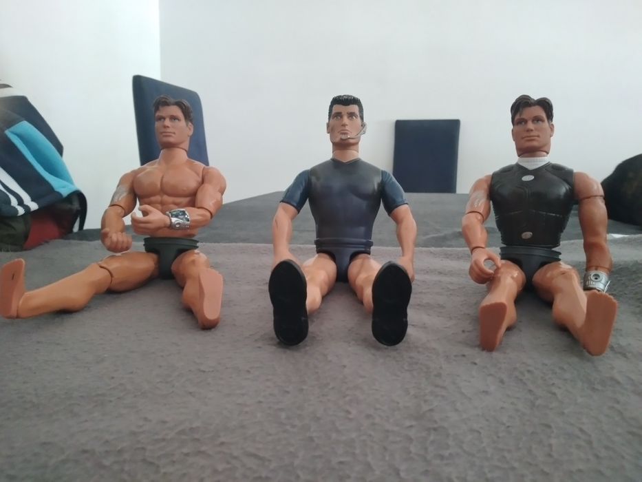6 Bonecos Action Man, Anos 90, Hasbro