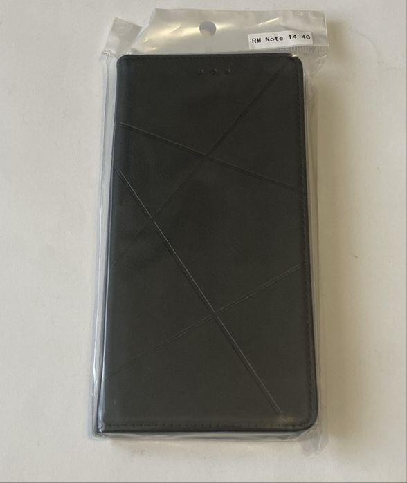 Чехол Xiaomi Redmi Note 14 4G Шкіра прошита Книжка з магнітом