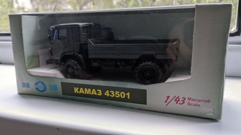 Эксклюзив! Модель КамАЗ-43501, поворотные колеса, 4х4, 1/43