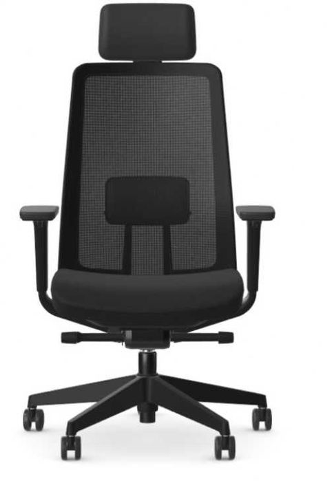 Krzesło biurowe obrotowe K10 z przesuwem siedziska, oparcie siatka