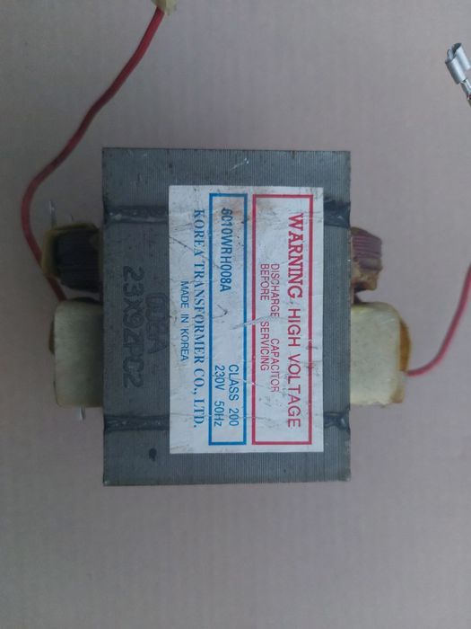 Transformator od mikrofali MTO do zgrzewarek