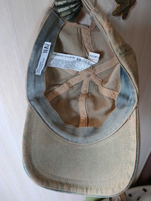 Czapka z daszkiem dżinsowa męska Zara, nowa