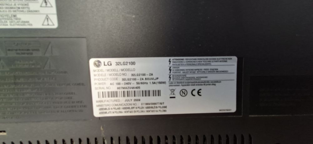 LG TV 32'' – Model 32LG210064553328917889122