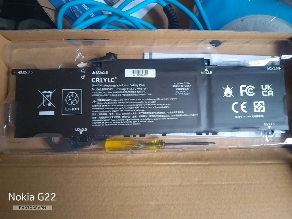 Батарея для ноутбука HP BN03XL Envy X360 13-BA, 13-AY, 13-AR, 15-ED