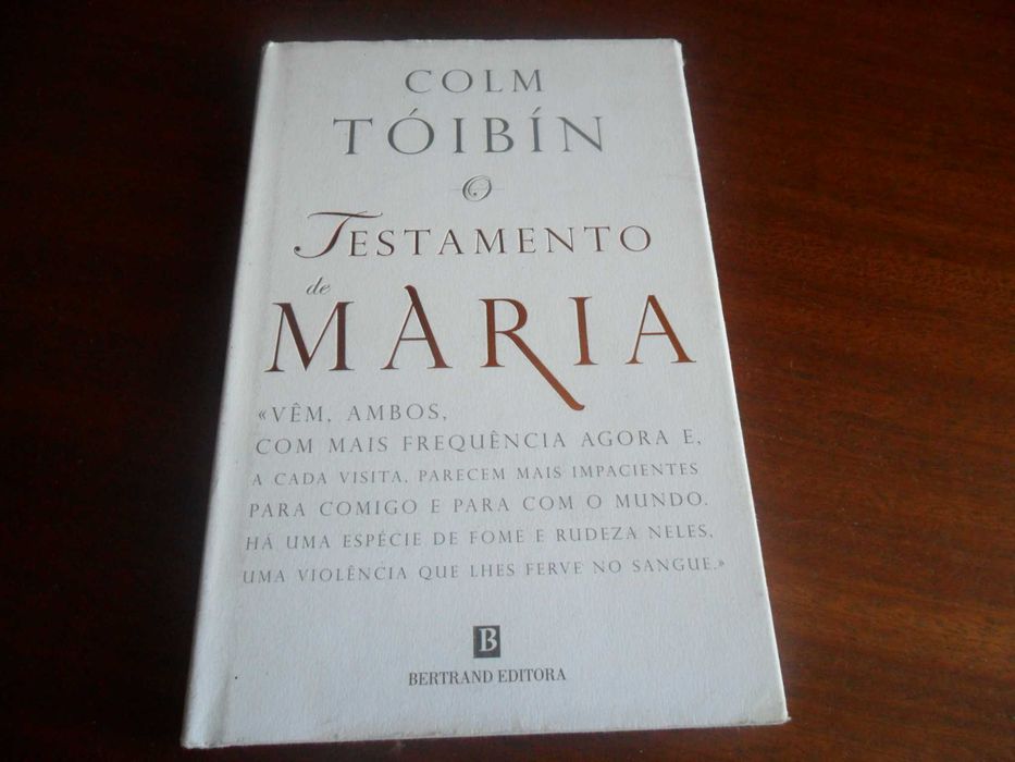 "O Testamento de Maria" de Colm Tóibín - 1ª Edição de 2013