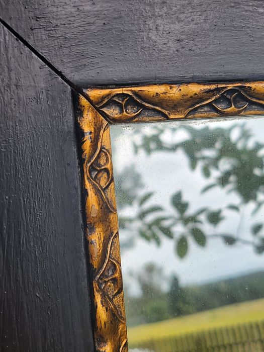 Lustro w starej drewnianej ramie Poznań Piła