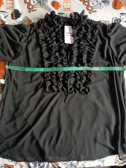 Bluzka szyfonową z żabotem do 125 biust