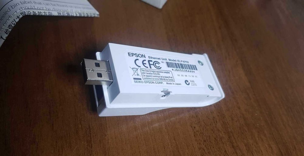 Epson ELPAP02 Przewodowy adapter LAN do projektorów NOWY s087