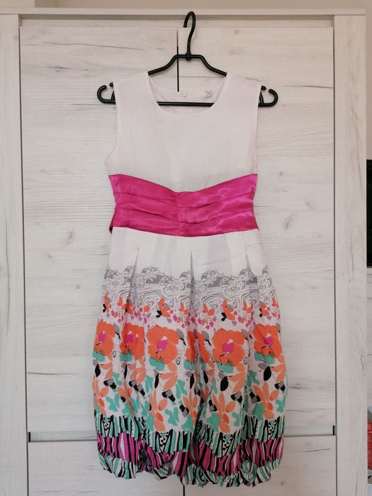 Sukienka wizytowa 152 elegancka dla dziewczynki