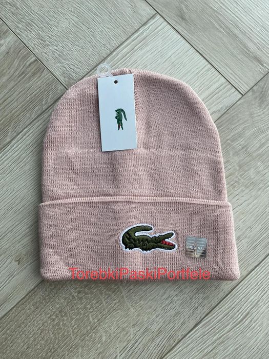 Nowa czapka zimowa Lacoste.