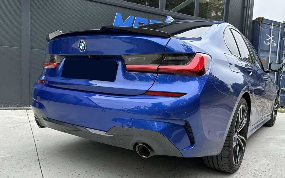 SPOJLER lotka dla BMW G20 ALA M4 STYLE SPOILER KLAPY czarny połysk