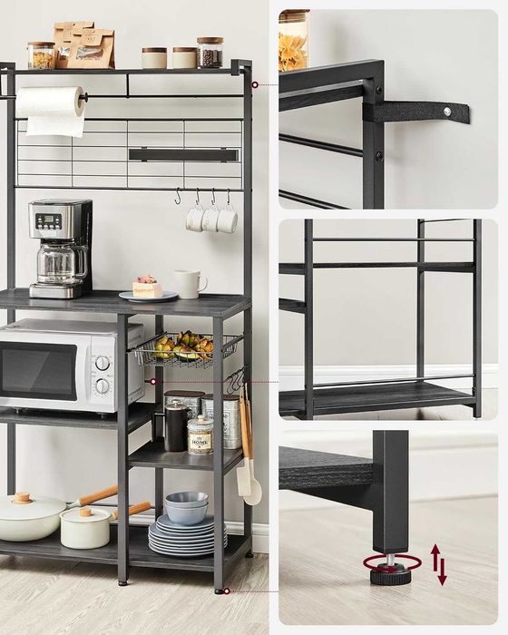 Regał kuchenny stojący blat roboczy wyspa kuchenna LOFT kredens