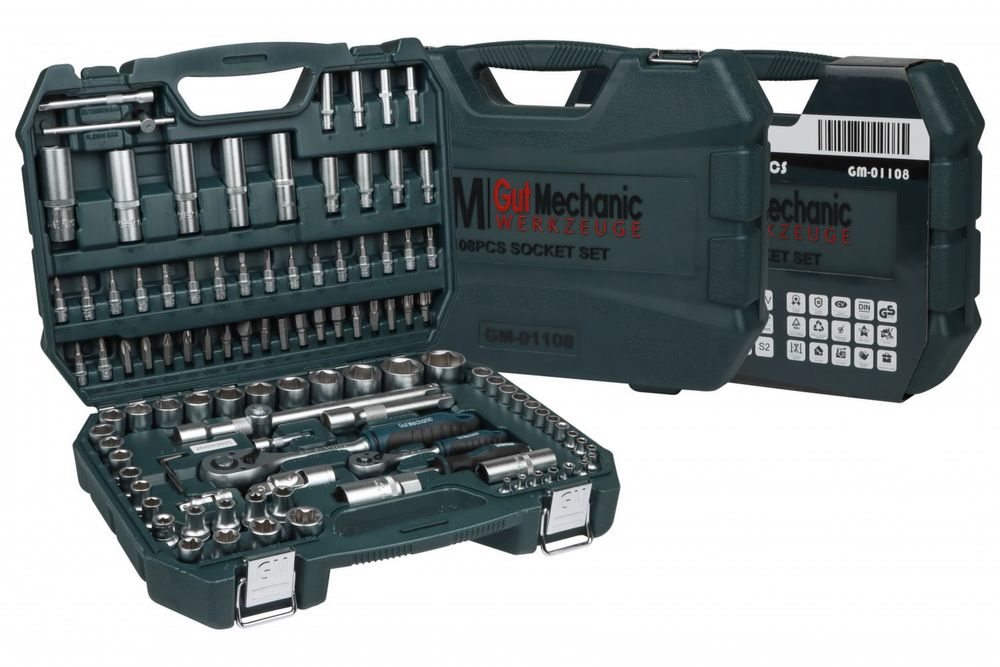 Набір інструментів GUT MECHANIC 108 одн набор ключей