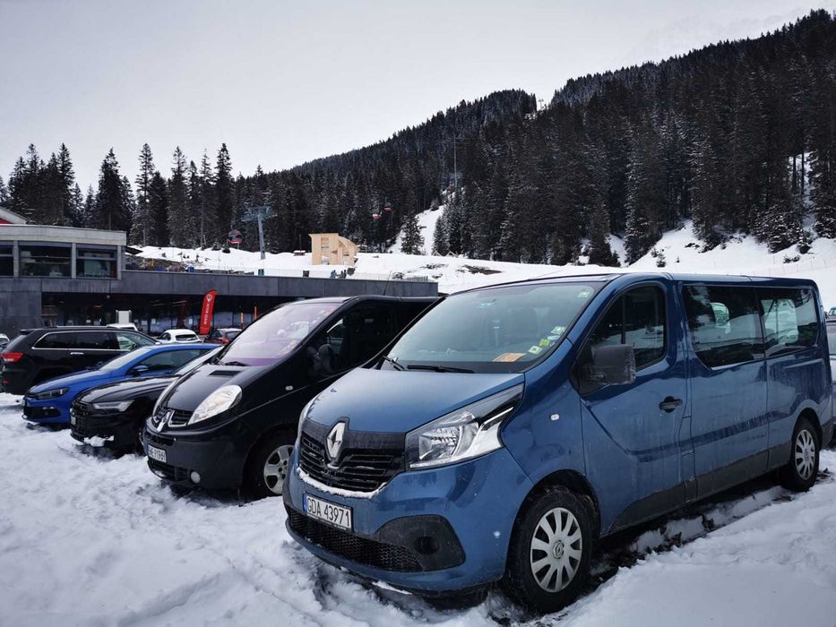 Wynajem busa, bus 9 osobowy na urlop, fotele komfort, Trafic Automat