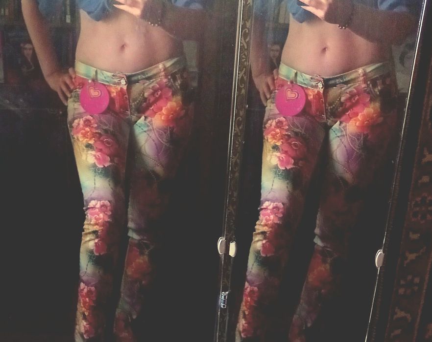 Джинсы с заниженной талией летние