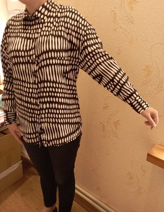 За шоколадку Блузка Блуза Рубашка MANGO 46-48