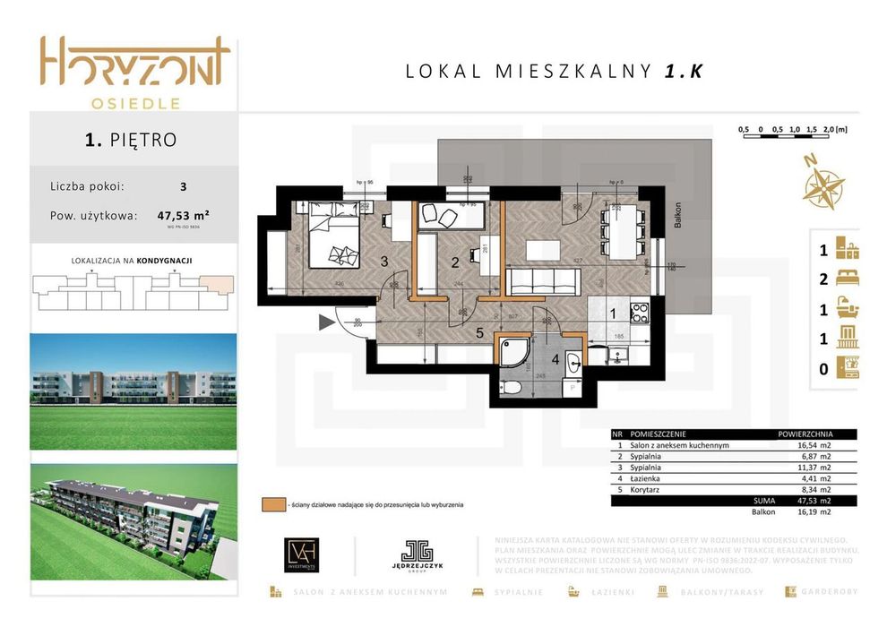 Mieszkanie 1.K | Osiedle Horyzont 2