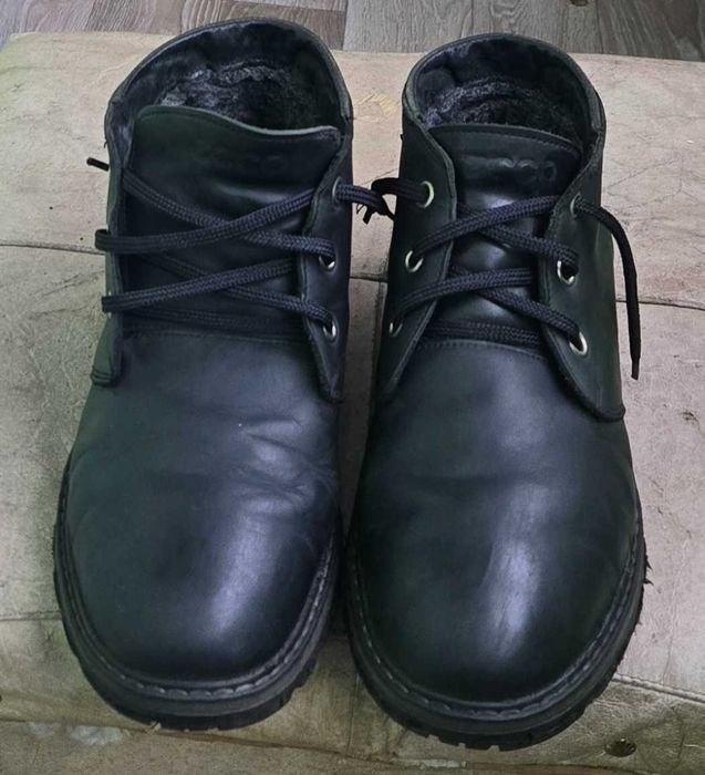 " Ecco" кожаные ботинки