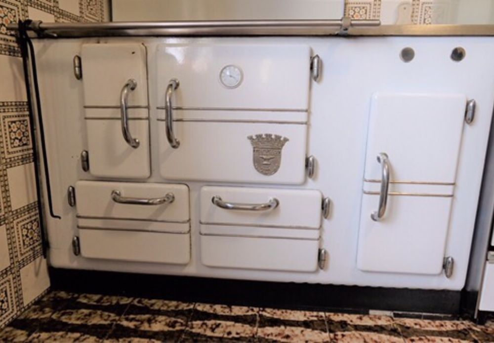 Lareira com forno para aquecimento central