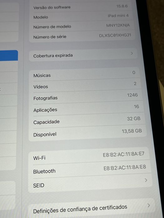 iPad Mini 4 wifi 32gb