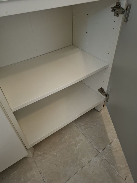 Conjunto de 2 móveis branco/cinza