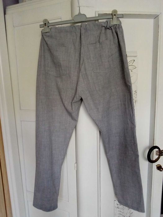 Świetne spodnie casualowe codzienne damskie letnie luźne 38 M
