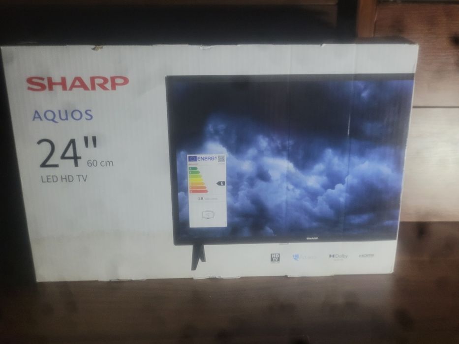 Telewizor SHARP 24' PLUS Decoder-Antena -2 lata gwarancji