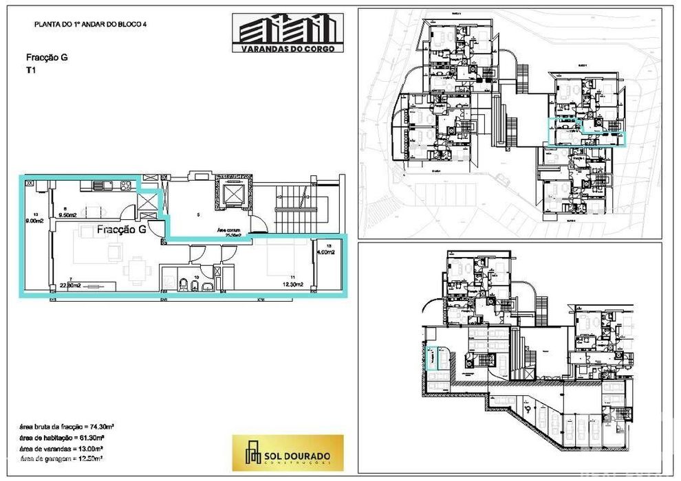 Apartamento T2 em Vila Real de 74,00 m2