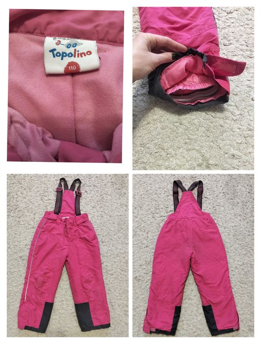 Штани на лямках - напівкомбінезон. Зріст 110 Topolino.