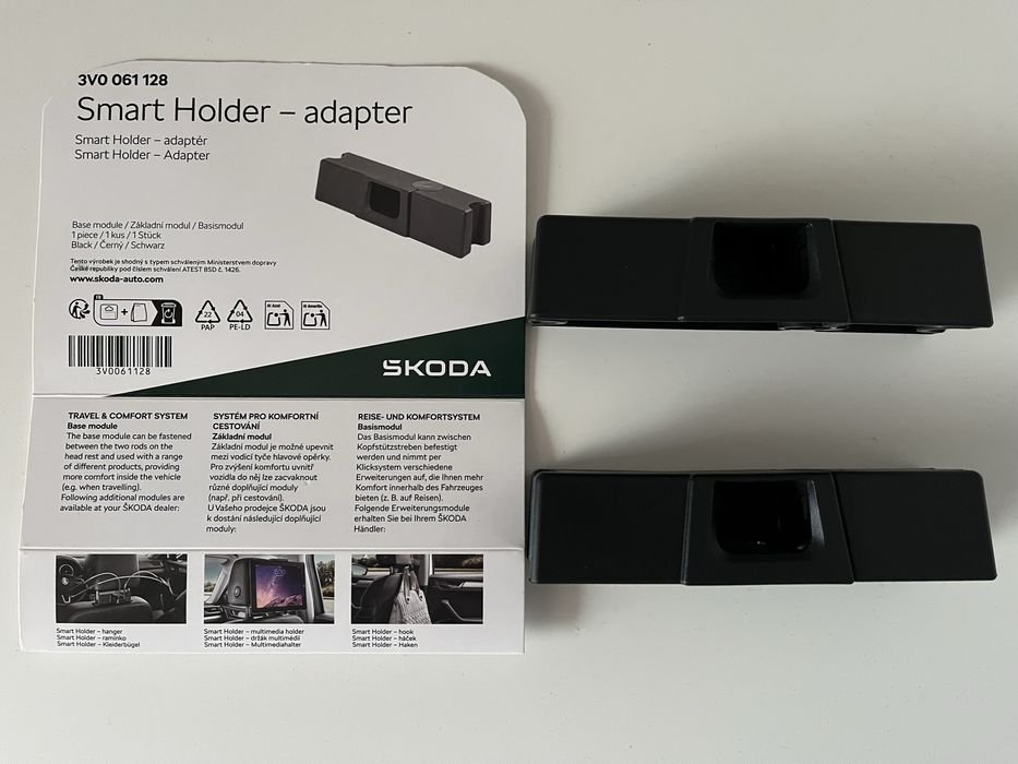 Uchwyt do zagłówka Skoda Smart  Holder adapter  2 sztuki