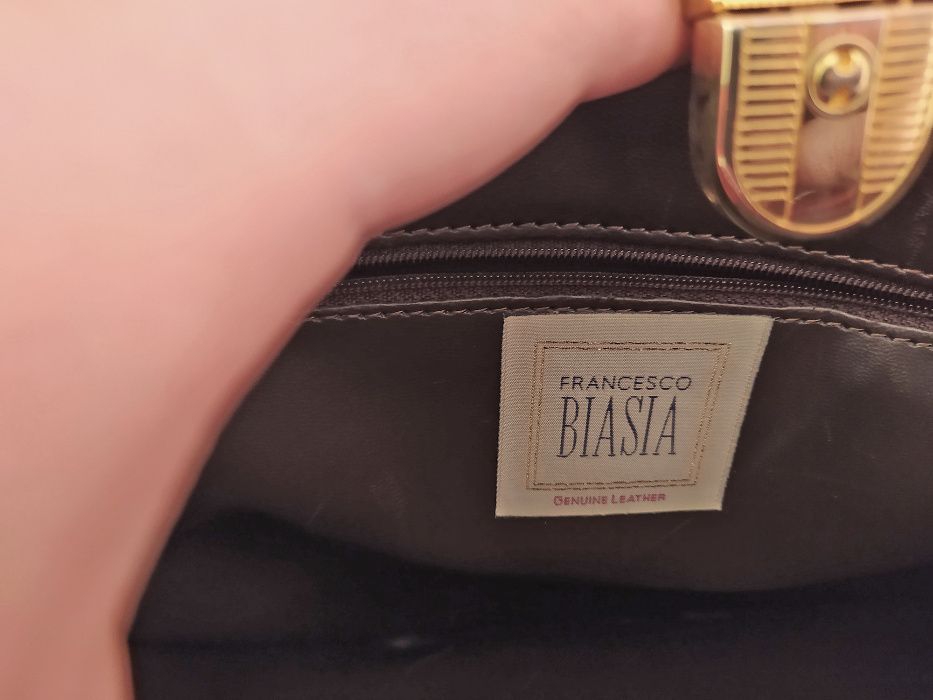 Mala Escritório Francesco Biasia em pele