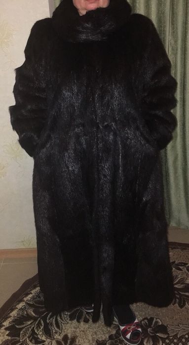 Шуба нутрия с писцом, шуба нутрия