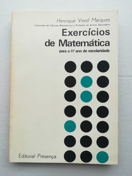 livro - Execícios de matemática para o 11º ano de escolaridade.