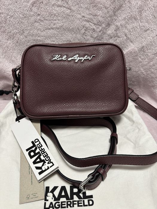 Шкіряна кросбоді Karl Lagerfeld