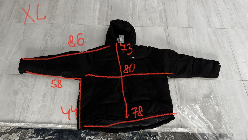НОВИЙ PUMA ОРИГІНАЛ XL L чорний зима чоловічий пуховик 535786011