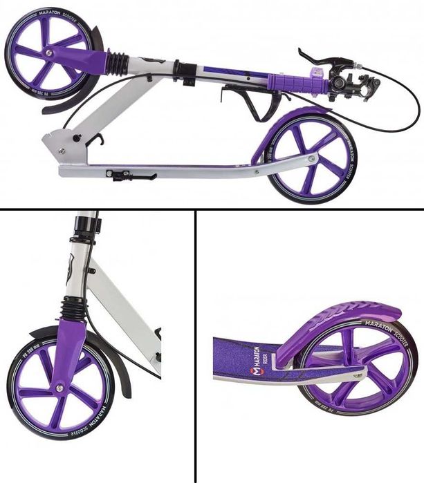 Самокат Rider Maraton Райдер Маратон Globber Амортизация,Ручной Тормоз