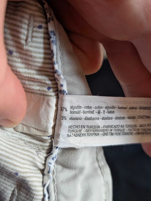 Spodnie męskie bawełniane ZARA