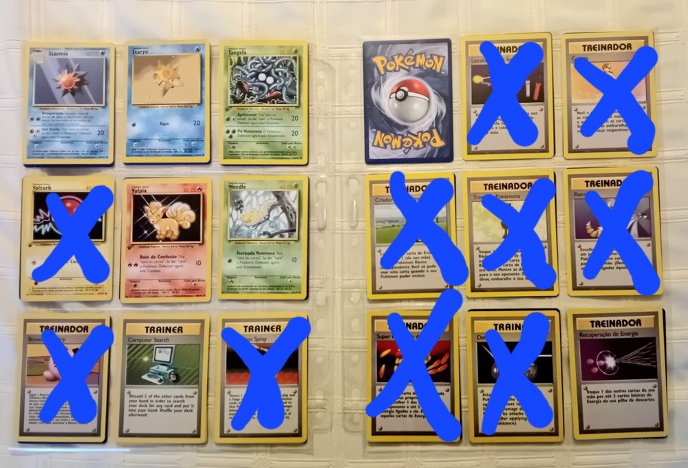 Cartas Pokémon Base Set 1999 [A metade do preço]