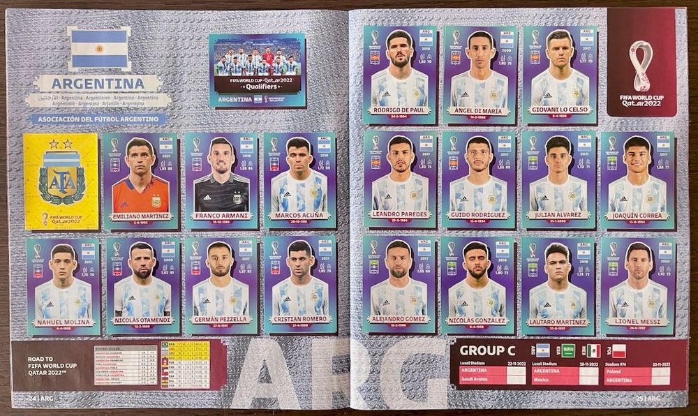 Caderneta de Cromos do Mundial do Qatar 2022