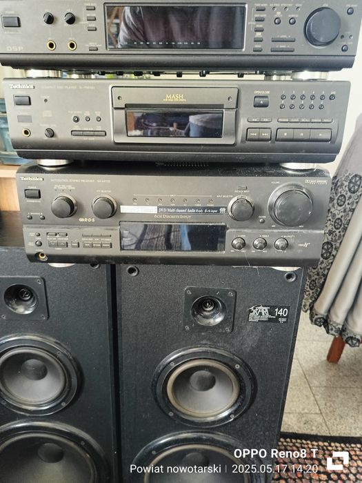 Wieża Technics + kolumny Skart