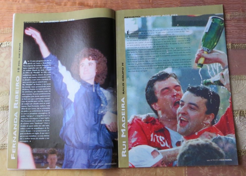 Revista Jogo Estrelas Atletismo - Fernanda Ribeira e Manuela Machado