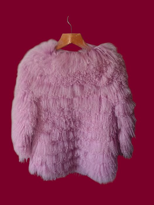 Ог 108см. Натуральная лама. Шуба, полушубок