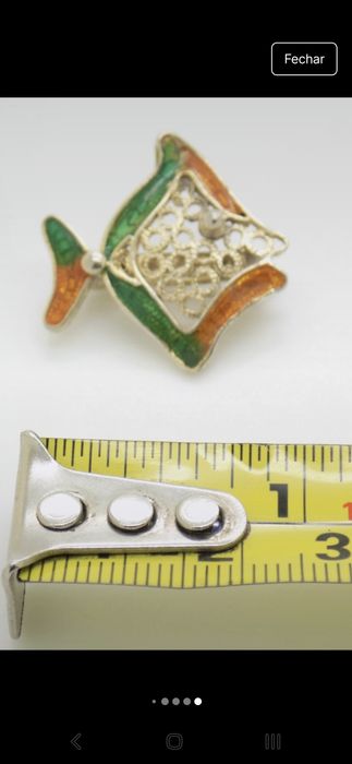 Broche/ alfinete em prata