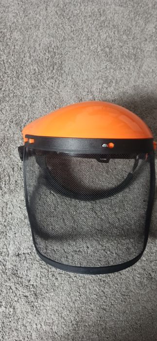Kask przyłbica ochronna PCV z siateczką