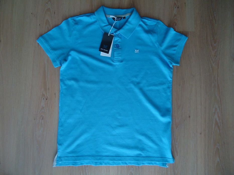 Мужская фирменная новая футболка, поло, размер 44, 100% коттон, дёшево