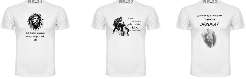 Religijna koszulka Bóg Jezus Wiara t-shirt rozm. M, L, XL lub 2XL