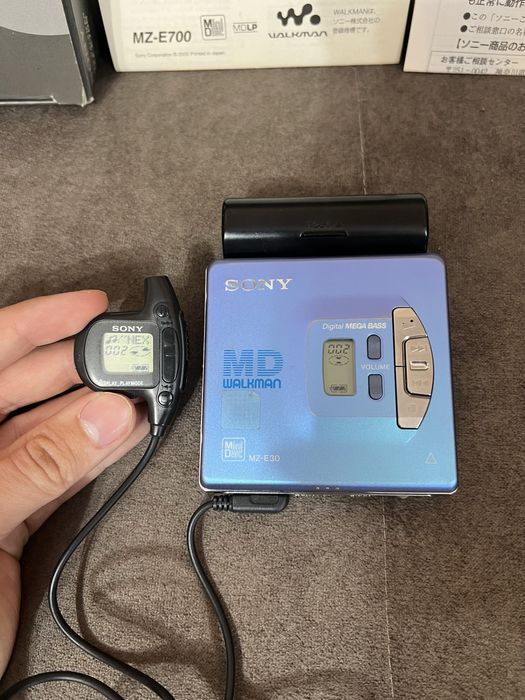 Sony MD-Walkman MZ-E30 Niebieski Zestaw