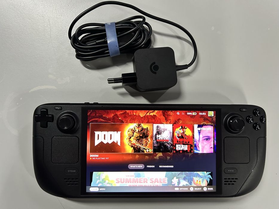 Steam Deck OLED 512GB + Dock JSAUX + Vidro Temperado Anti-Glare + Garantia até 11/2028