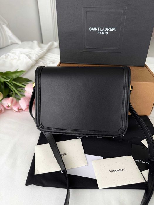 Yves Saint Laurent Solferino Black Gold сумка чорна