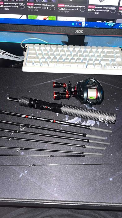 zestaw castingowy travel multiplikator ultralight